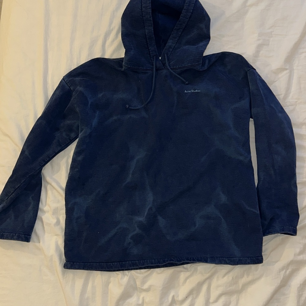 Acne Studios Deep Blue Tie Dyed Sweatshirt